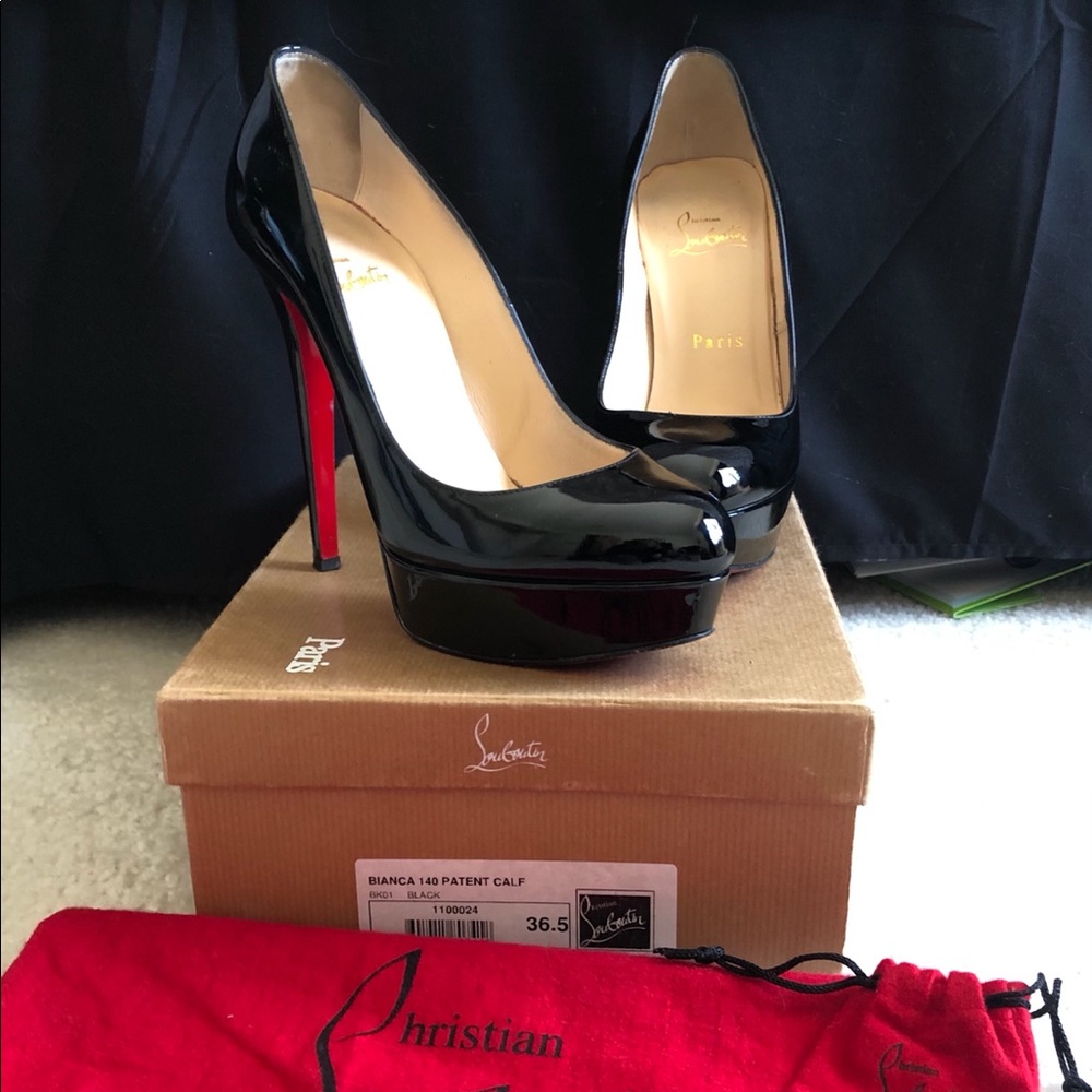Christian Louboutin Bianca black patent leather